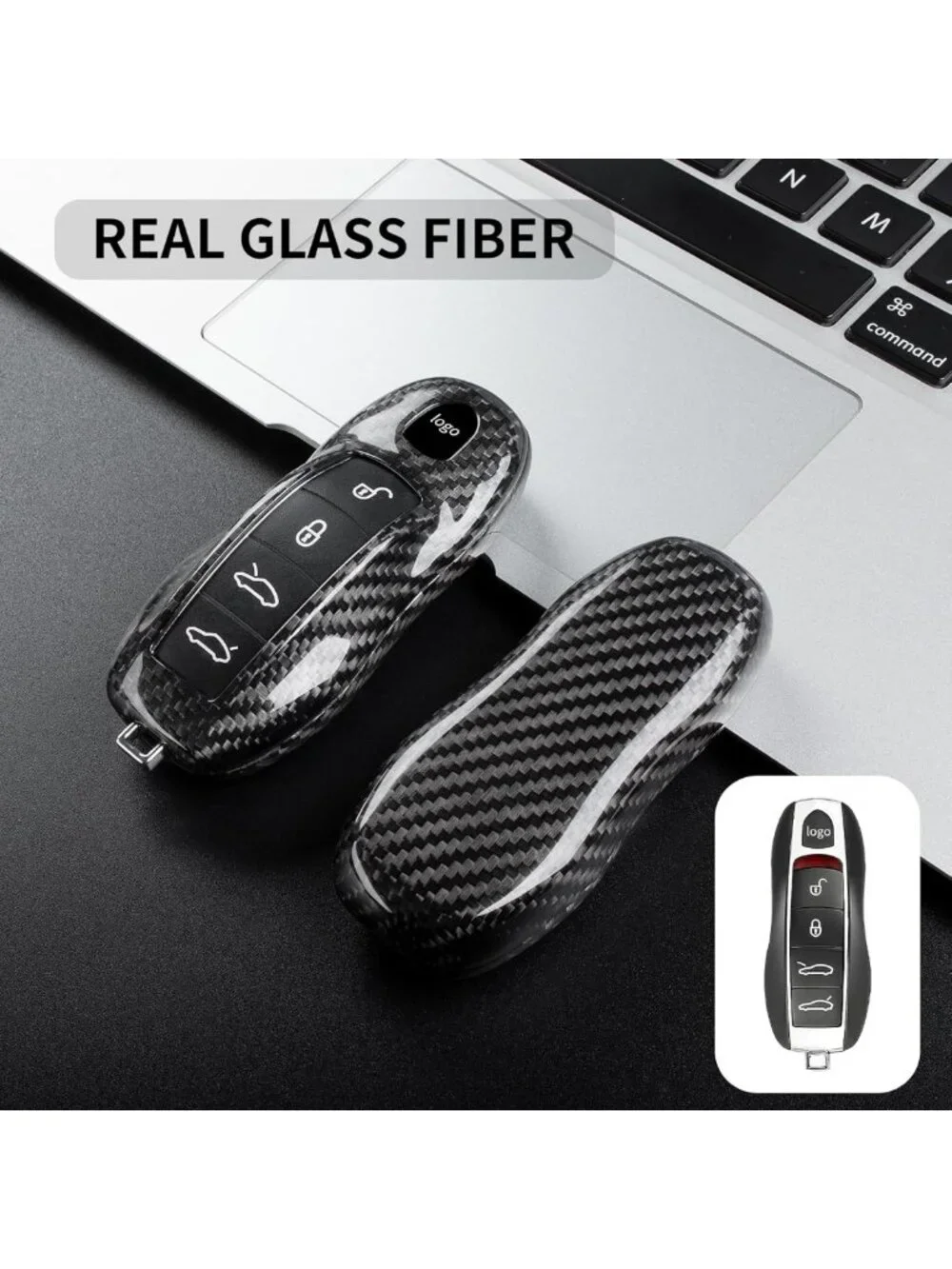 Key Fob Cover for Porsche Cayenne, Panamera, Boxster, Cayman, Macan - 2010-2025